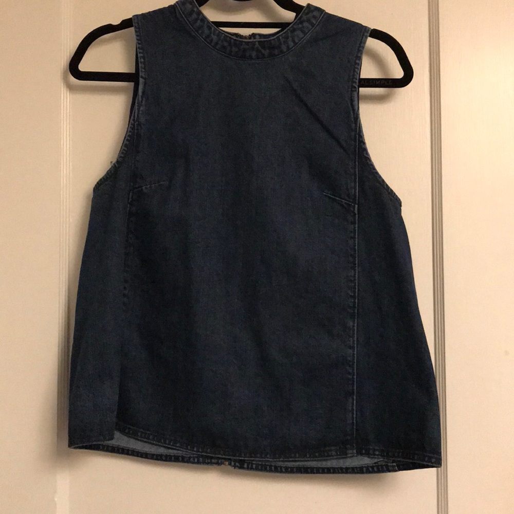 Sleeveless Denim Shirt